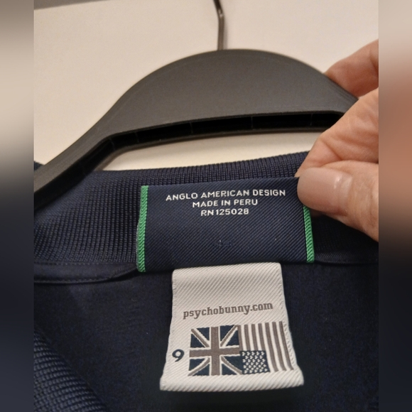 Psycho Bunny Navy Polo with Colorful Trim.Size XXXL - Picture 3 of 9